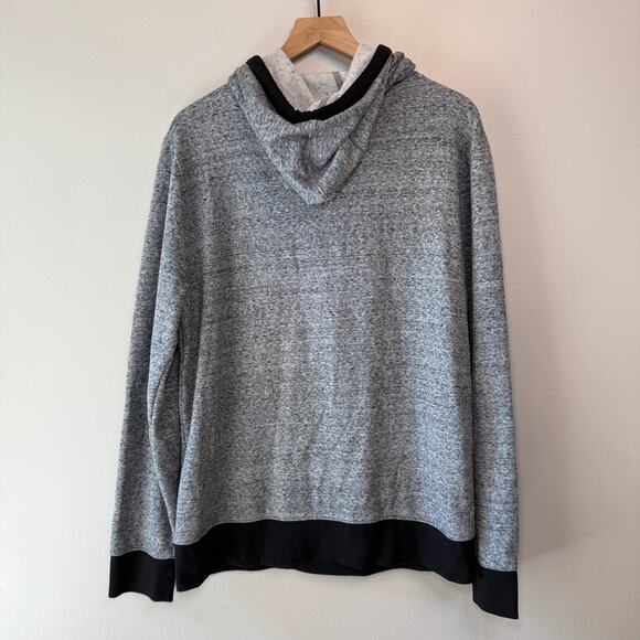 Express Men's Fleece Lined Pullover Hoodie Sweater Gray Size Large - Picture 7 of 8
